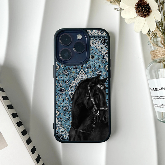 Azure Medallion Blue Protective Phone Case Back Cover