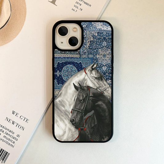 Imperial Stallions Blue Protective Phone Case Back Cover
