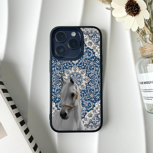 Imperial Stallion Blue Protective Phone Case Back Cover