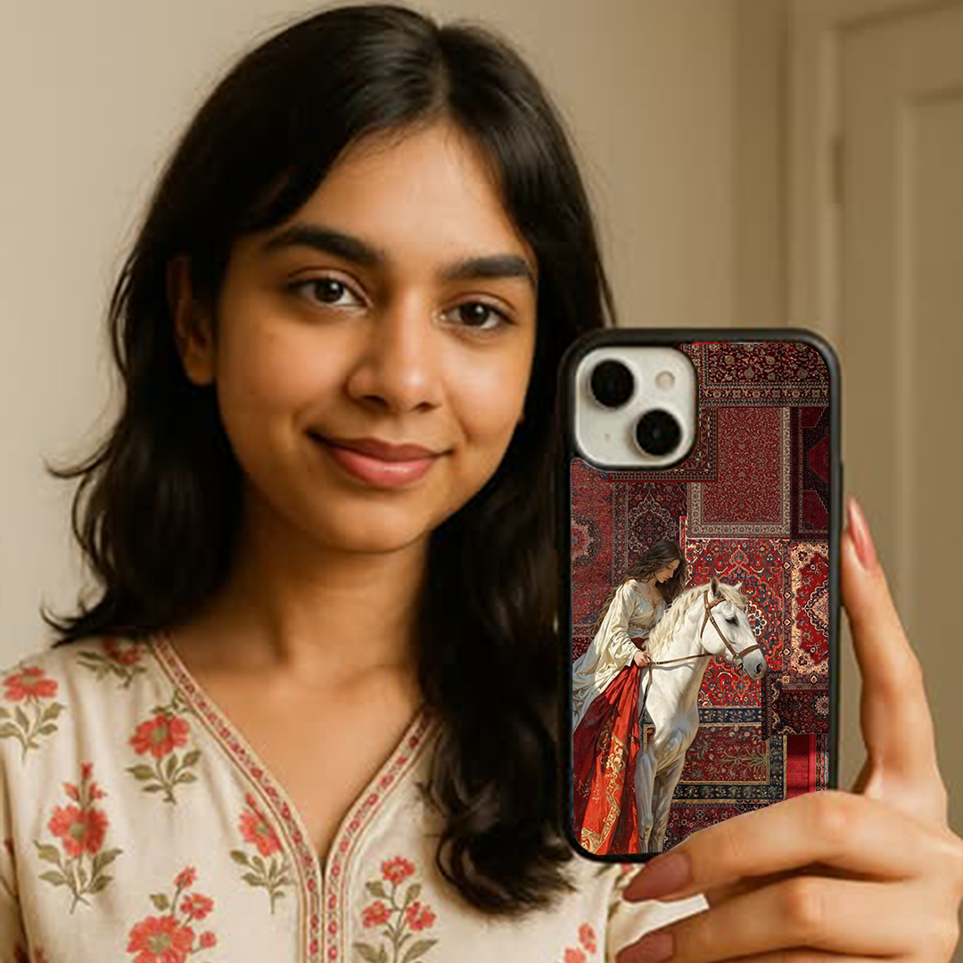 Imperial Stallions Maroon Protective Phone Case Back Cover