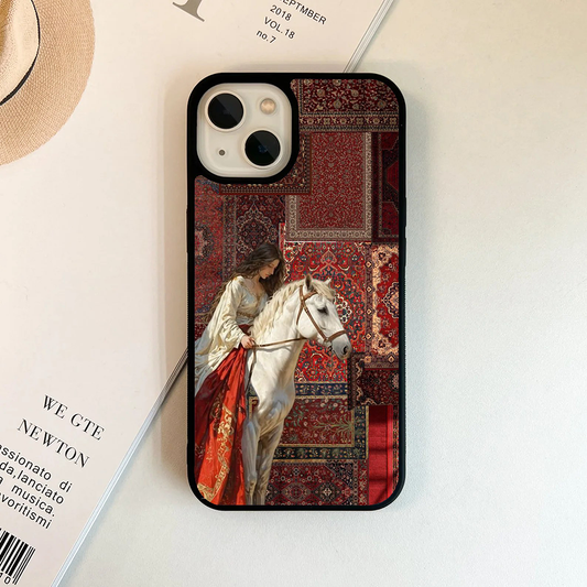 Imperial Stallions Maroon Protective Phone Case Back Cover