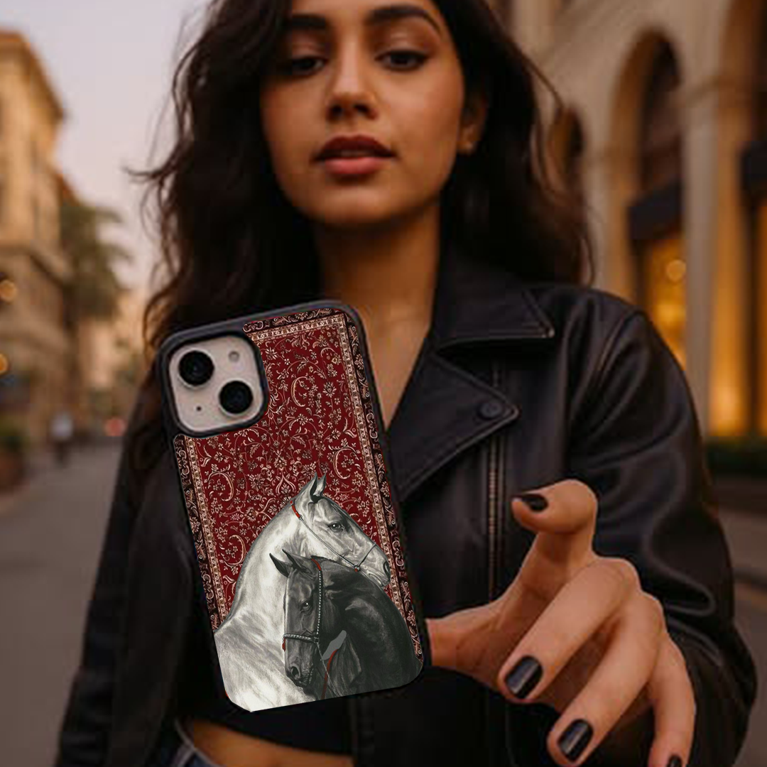 Imperial Stallions Red Protective Phone Case Back Cover