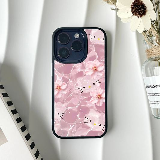 Hello Sparkly Pink Printed Protective Case