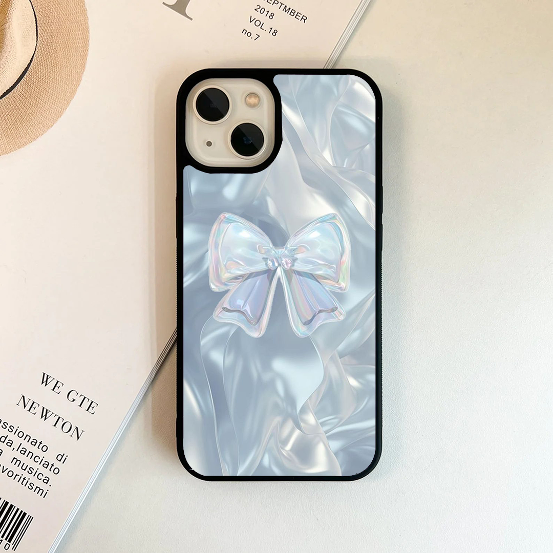 Ice Bow Sparkly Pink Printed Protective Case