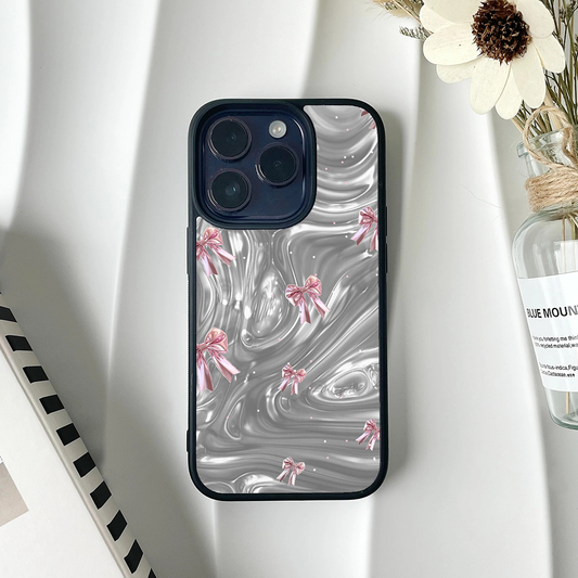Tiny Bows Sparkly Pink Printed Protective Case