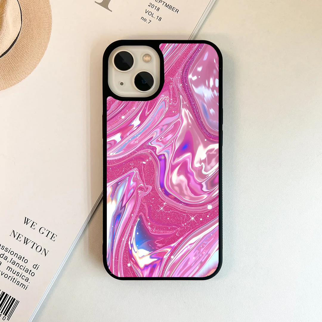 Sparkly Pink Printed Protective Case