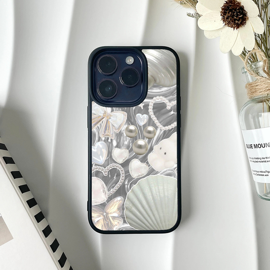 Shell Sparkly Pink Printed Protective Case