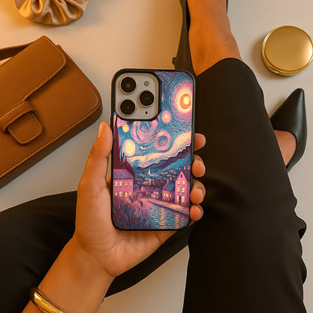 Vins Peach VanGoghh Printed Protective Case