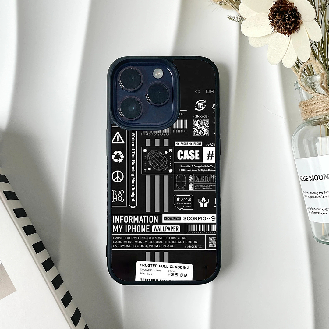 Cool Info Protective Phone Case Back Cover