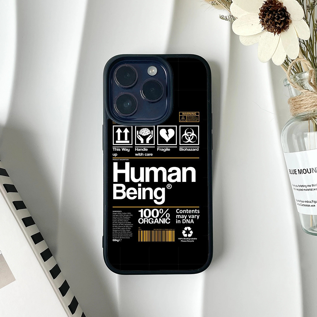 Human Being Protective Phone Case Back Cover