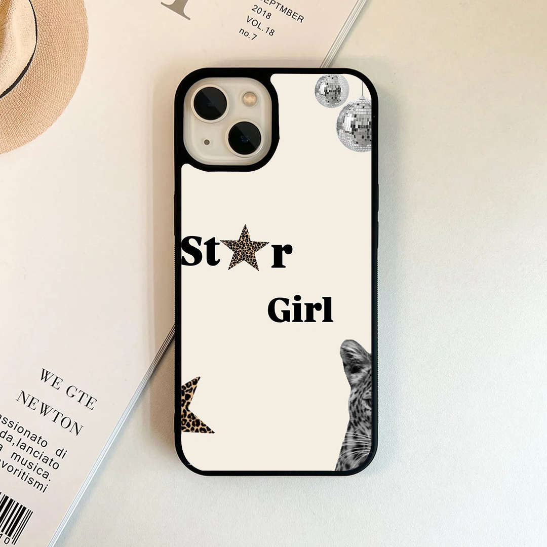 Bold Star Girl Protective Phone Case Back Cover