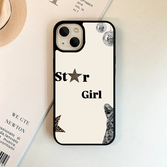 Bold Star Girl Protective Phone Case Back Cover