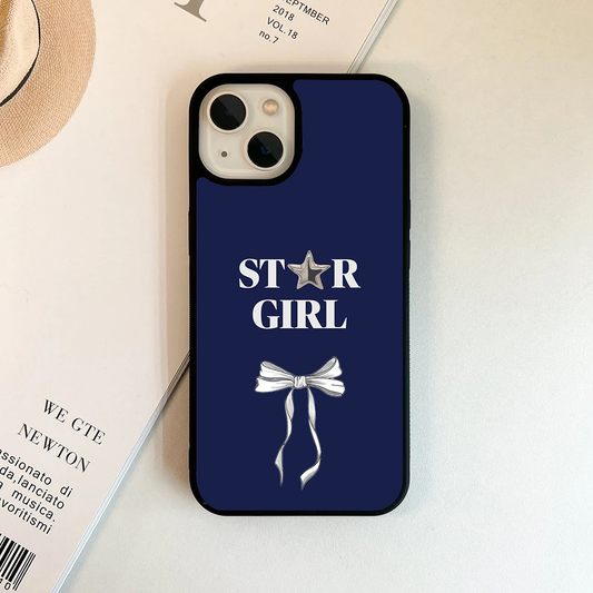Bowtie Star Girl Protective Phone Case Back Cover