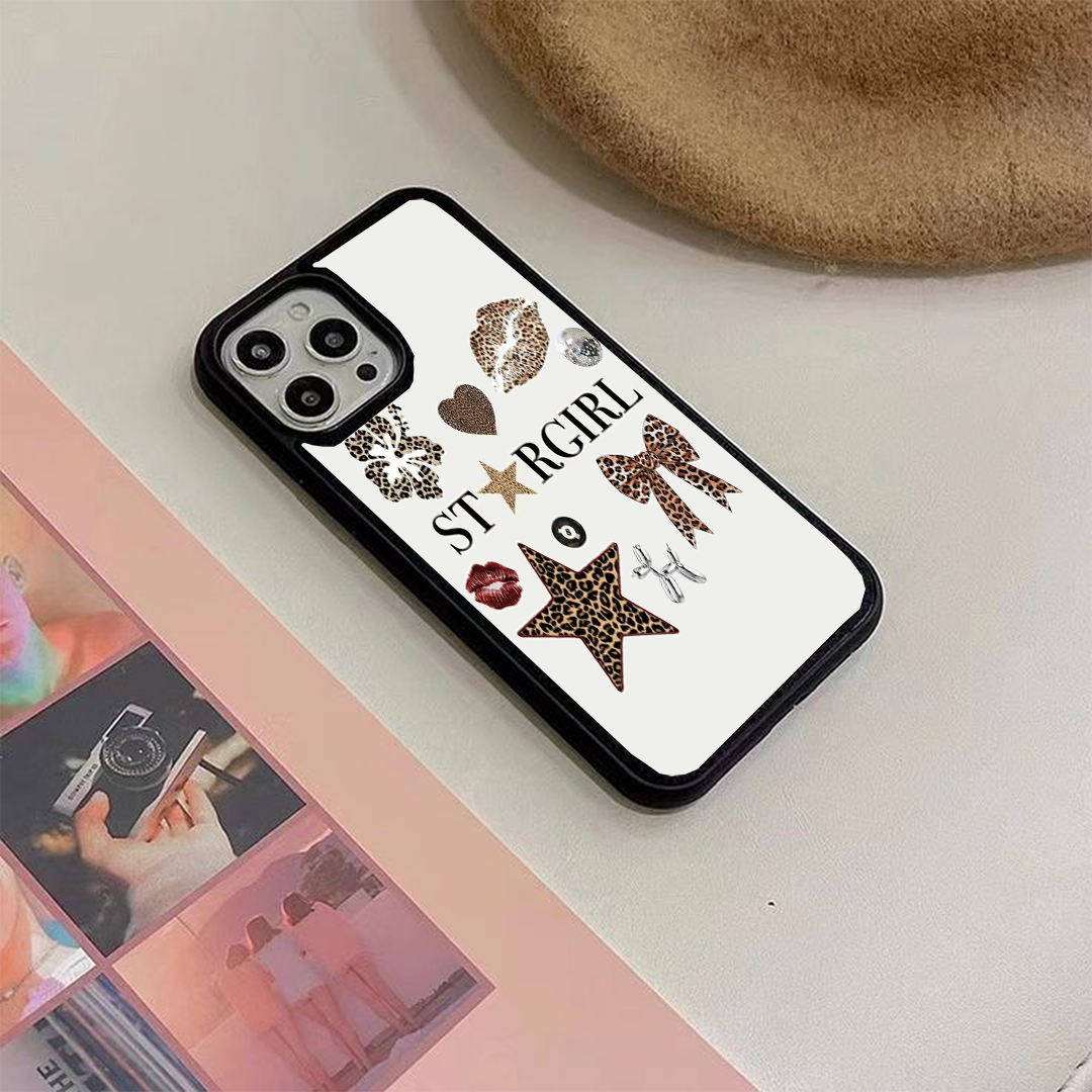 Star Girl Bow Protective Phone Case Back Cover