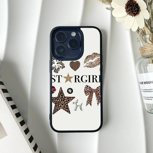 Star Girl Bow Protective Phone Case Back Cover