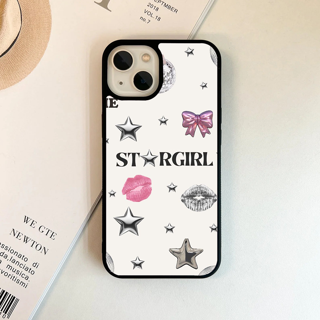 Bowtie Star Girl Protective Phone Case Back Cover