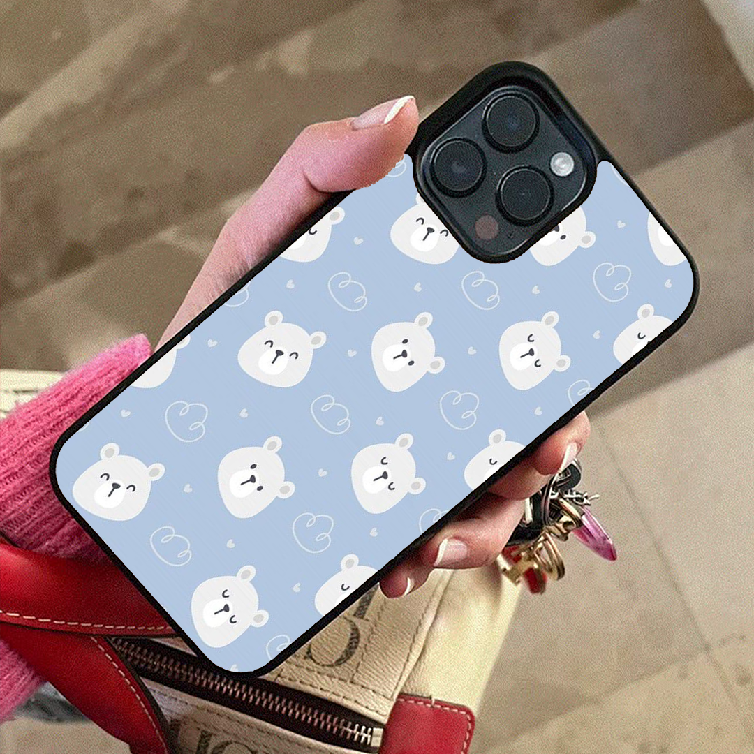 Noir Bear Protective Glass Case