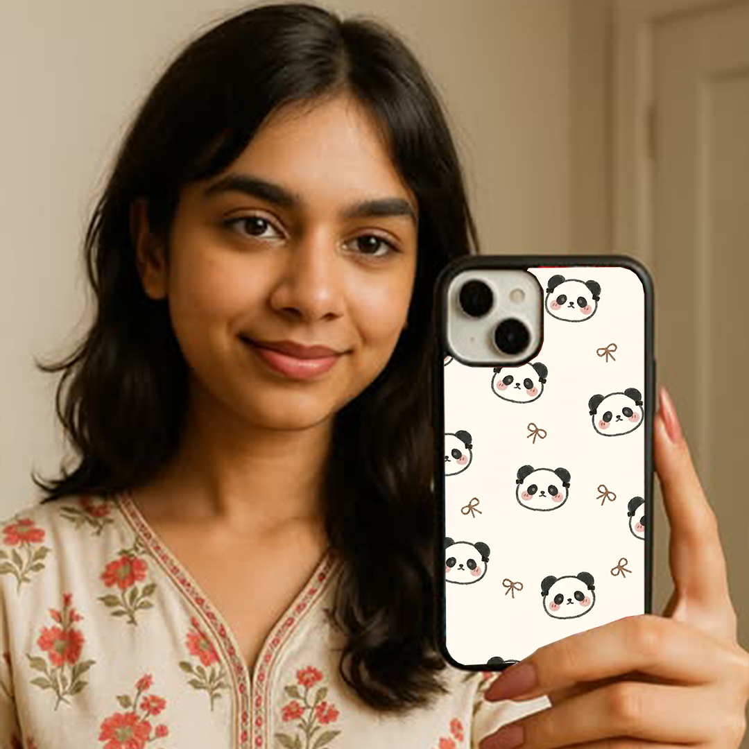 Avant-Garde Panda Protective Glass Case