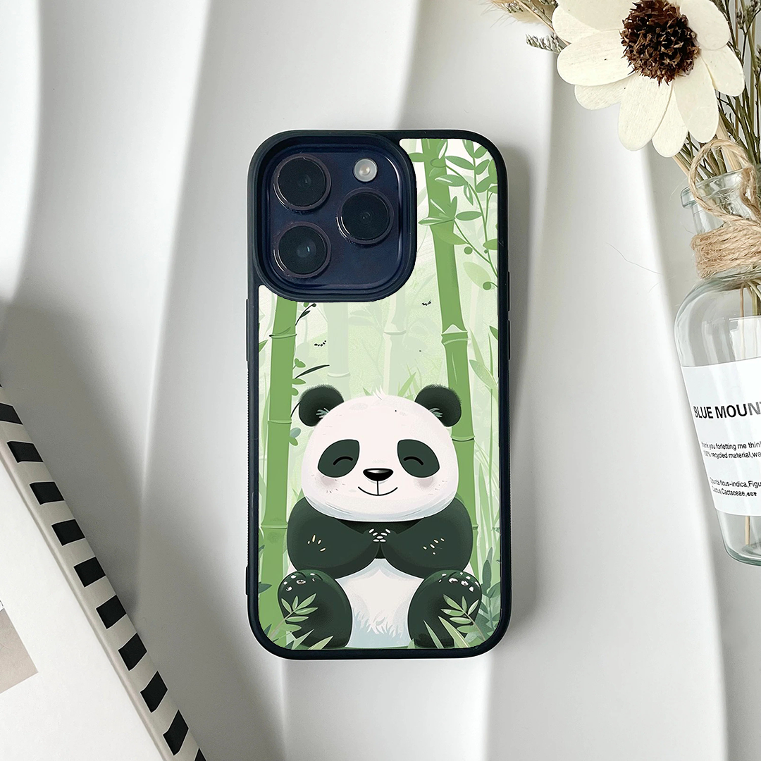 Minimalist Crest Protective Glass Case