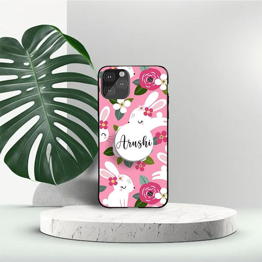 Pink rabbit gripper case