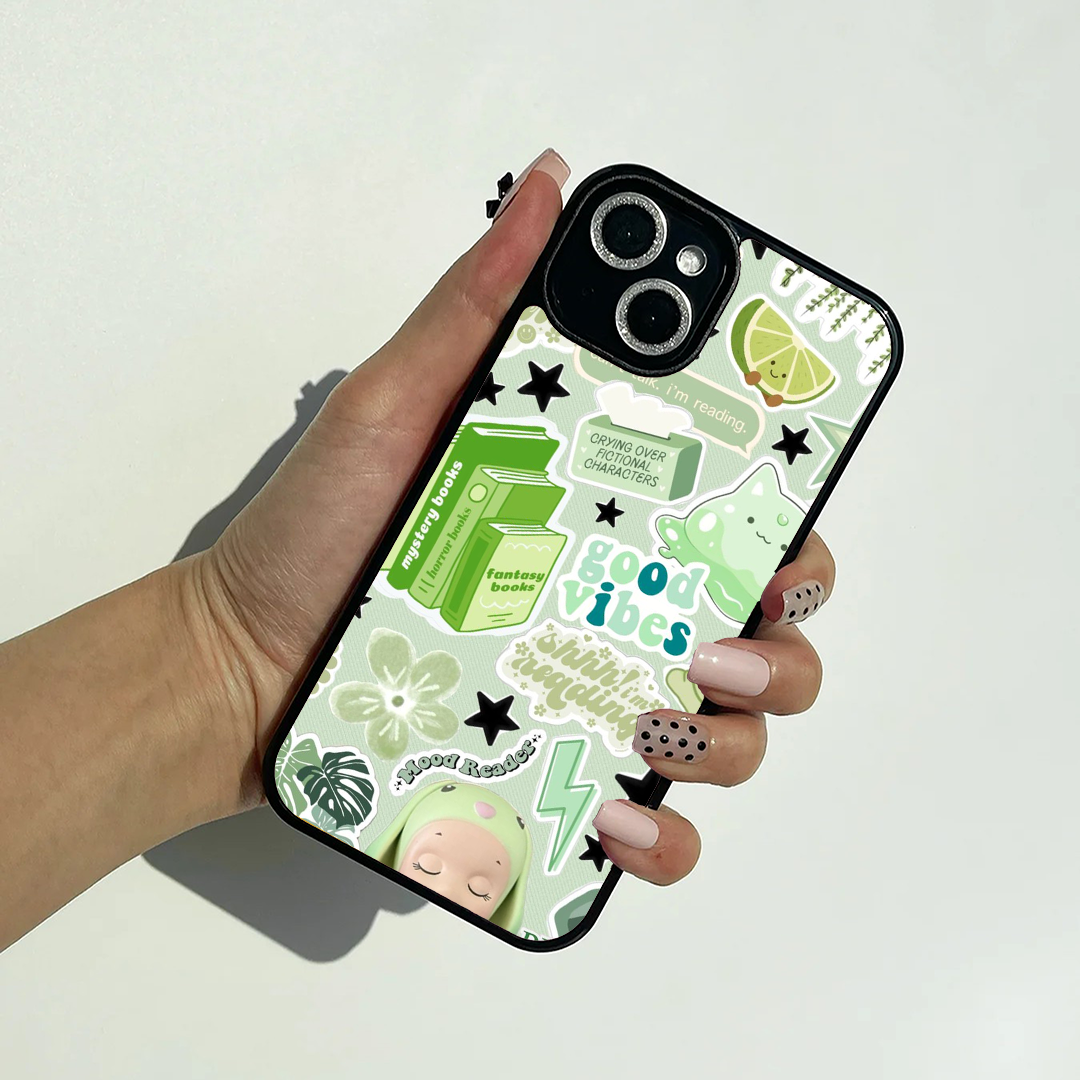 Good Vibey Stickers Printed Protective Case