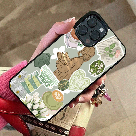 Emotional Support Vibey Stickers Printed Protective Case