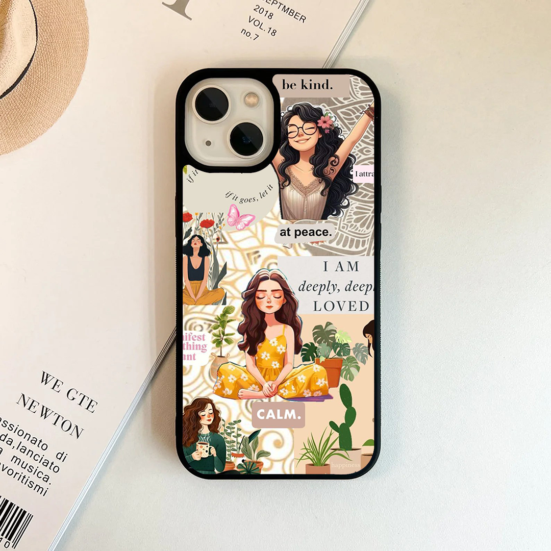 Vibey Mode Stickers Printed Protective Case