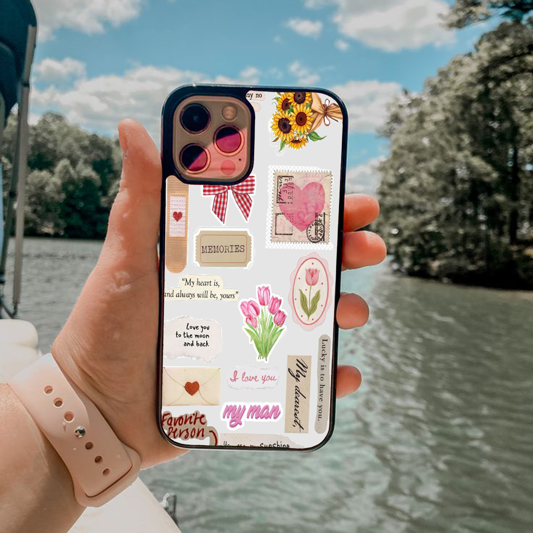 Myman Memories Vibey Stickers Printed Protective Case