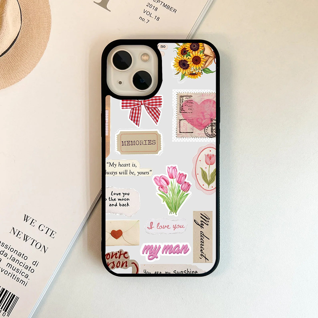 Myman Memories Vibey Stickers Printed Protective Case