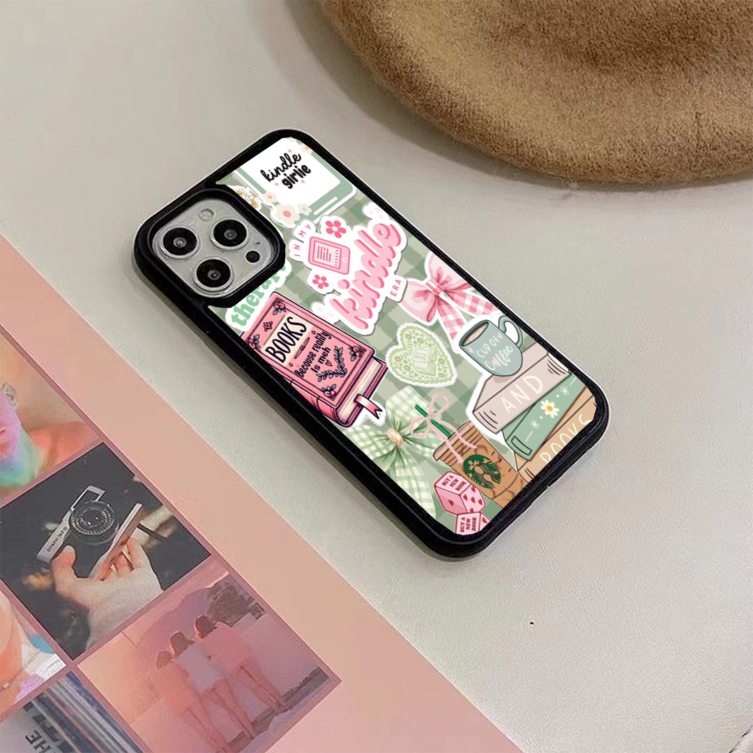 Kindls Era Vibey Stickers Printed Protective Case