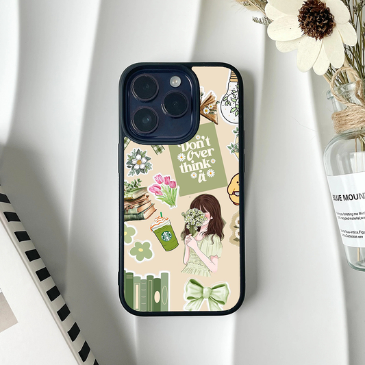 Pastel Meadow Vibey Stickers Printed Protective Case