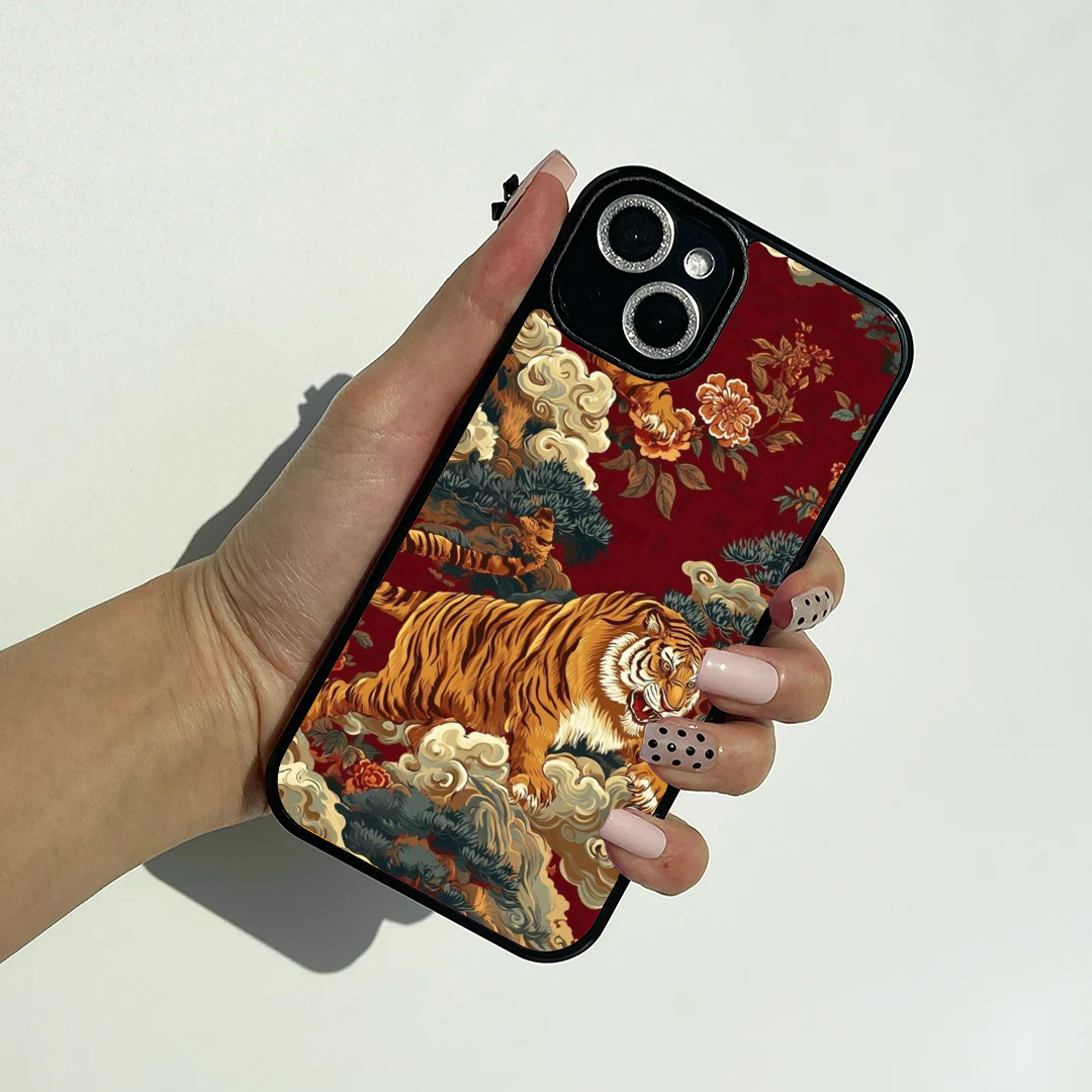 Majestic Wild Aura Tiger Printed Protective Phone Case Back Cover