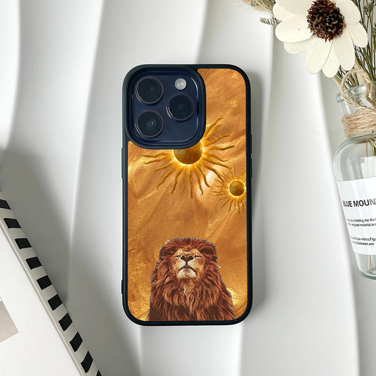 Alpha Wild Aura Lion Printed Protective Phone Case Back Cover