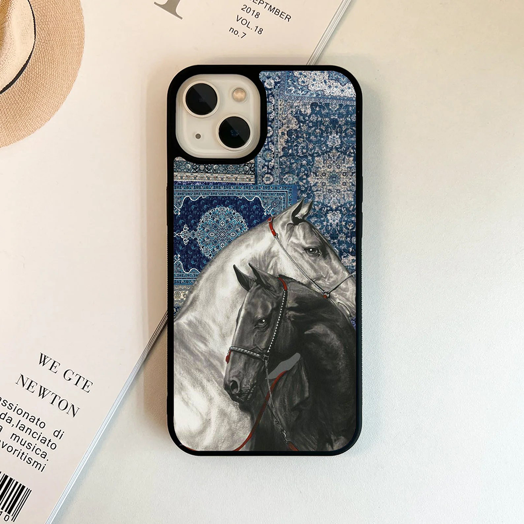Persian Gallop Wild Aura Horse Printed Protective Phone Case Back Cover