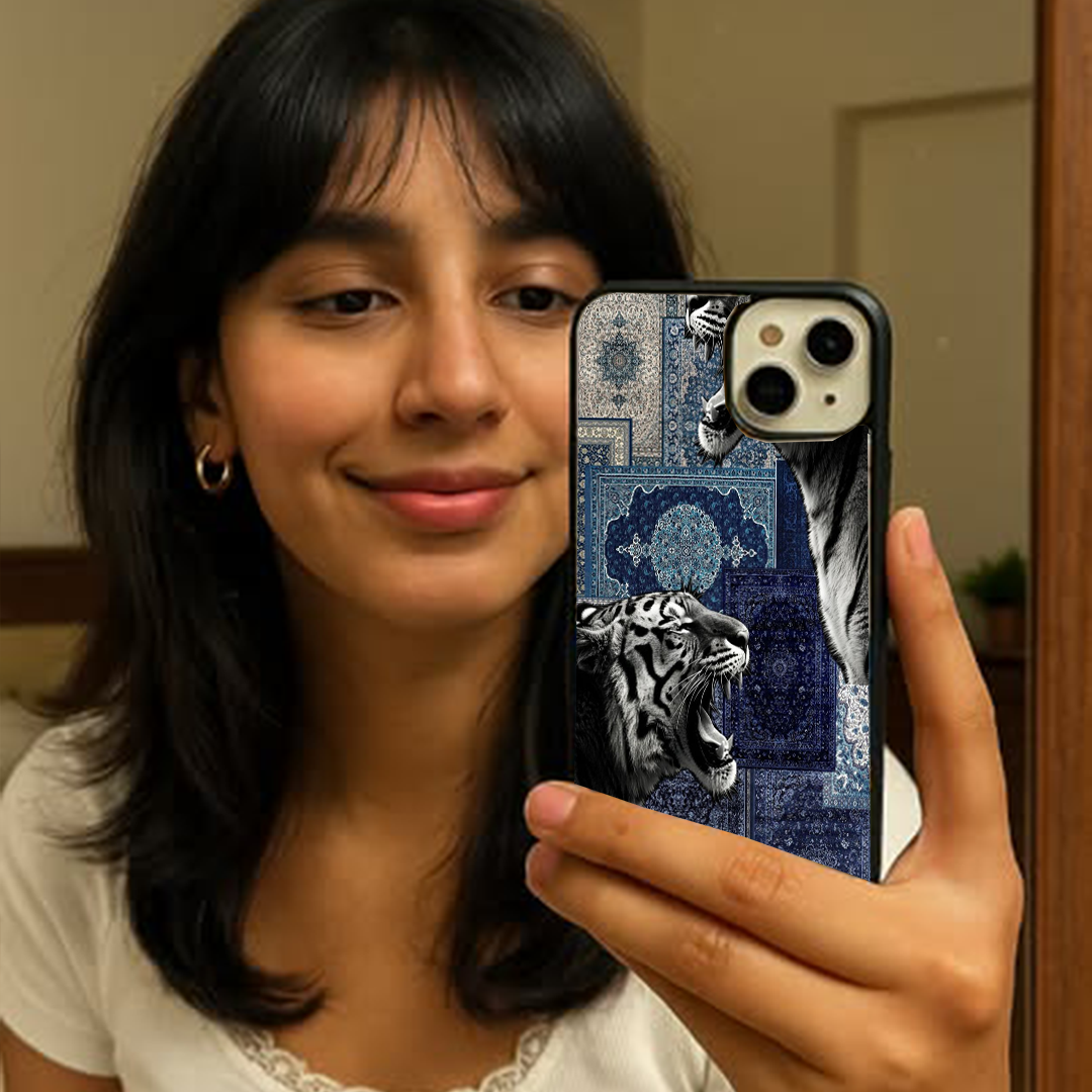 Persian Wild Aura Tiger Printed Protective Phone Case Back Cover