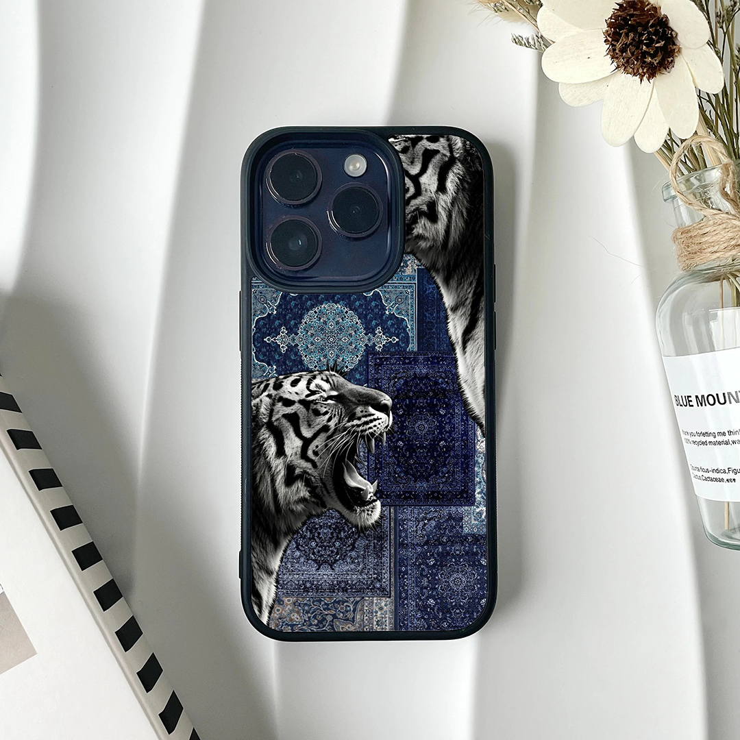 Persian Wild Aura Tiger Printed Protective Phone Case Back Cover