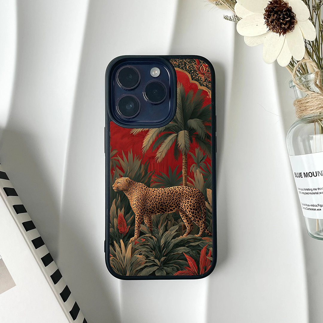 Leopard Wild Aura Printed Protective Phone Case Back Cover