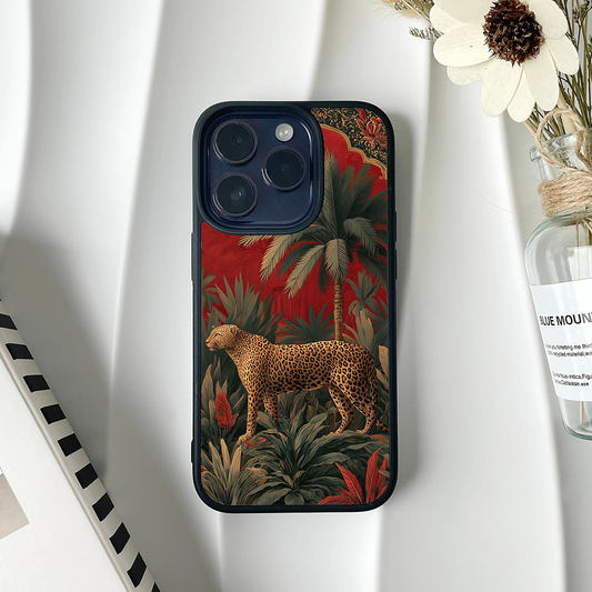 Leopard Wild Aura Printed Protective Phone Case Back Cover