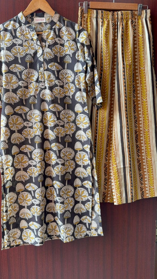 Premium Cotton Kurti With Palazzo Set