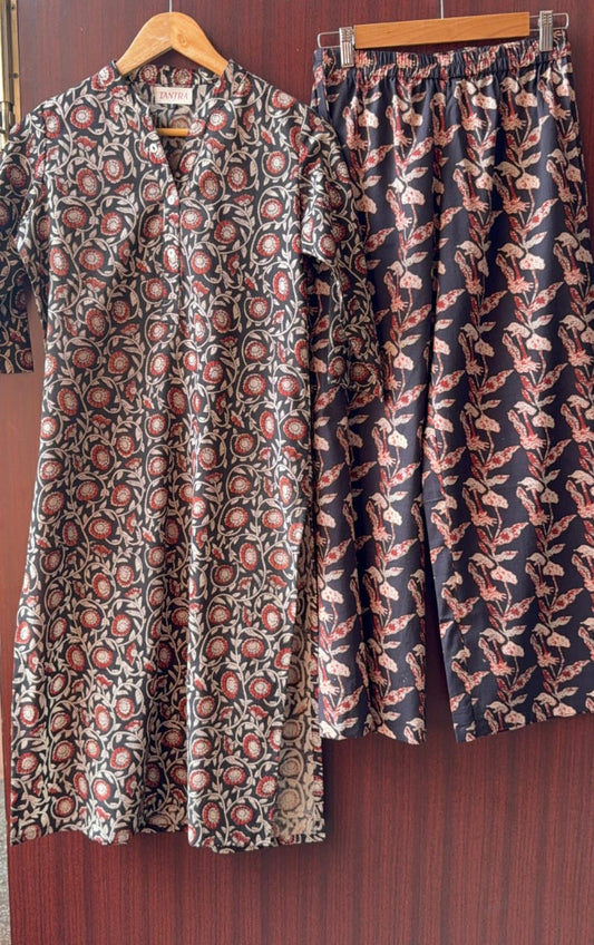 Premium Cotton Kurti With Palazzo Set