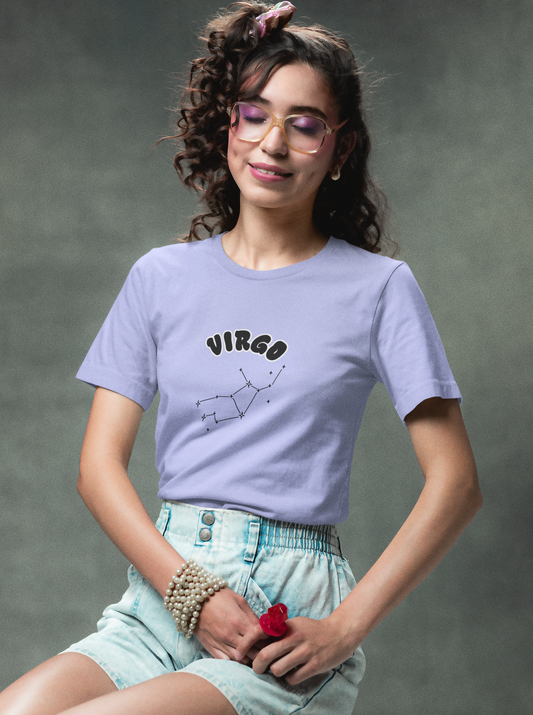 Virgo Printed Lavender Unisex T-Shirt