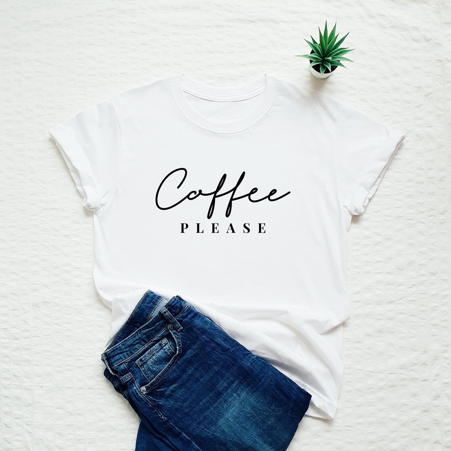 Coffee Please Printed Unisex T-Shirt