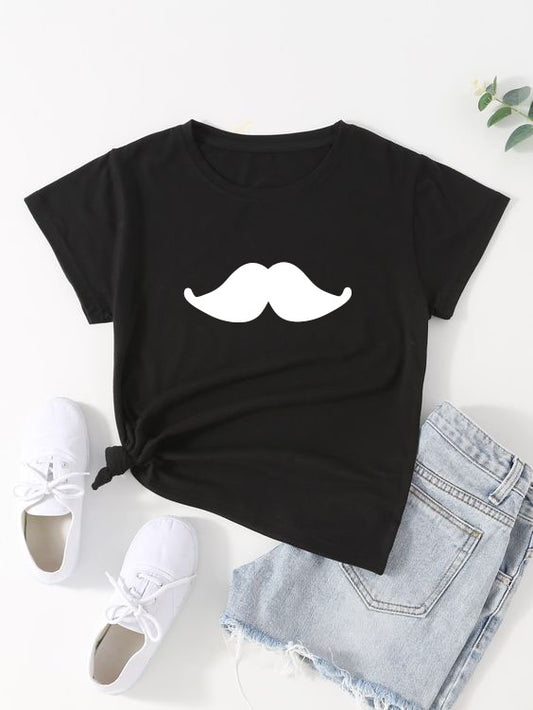 Mustache Printed Unisex T-Shirt