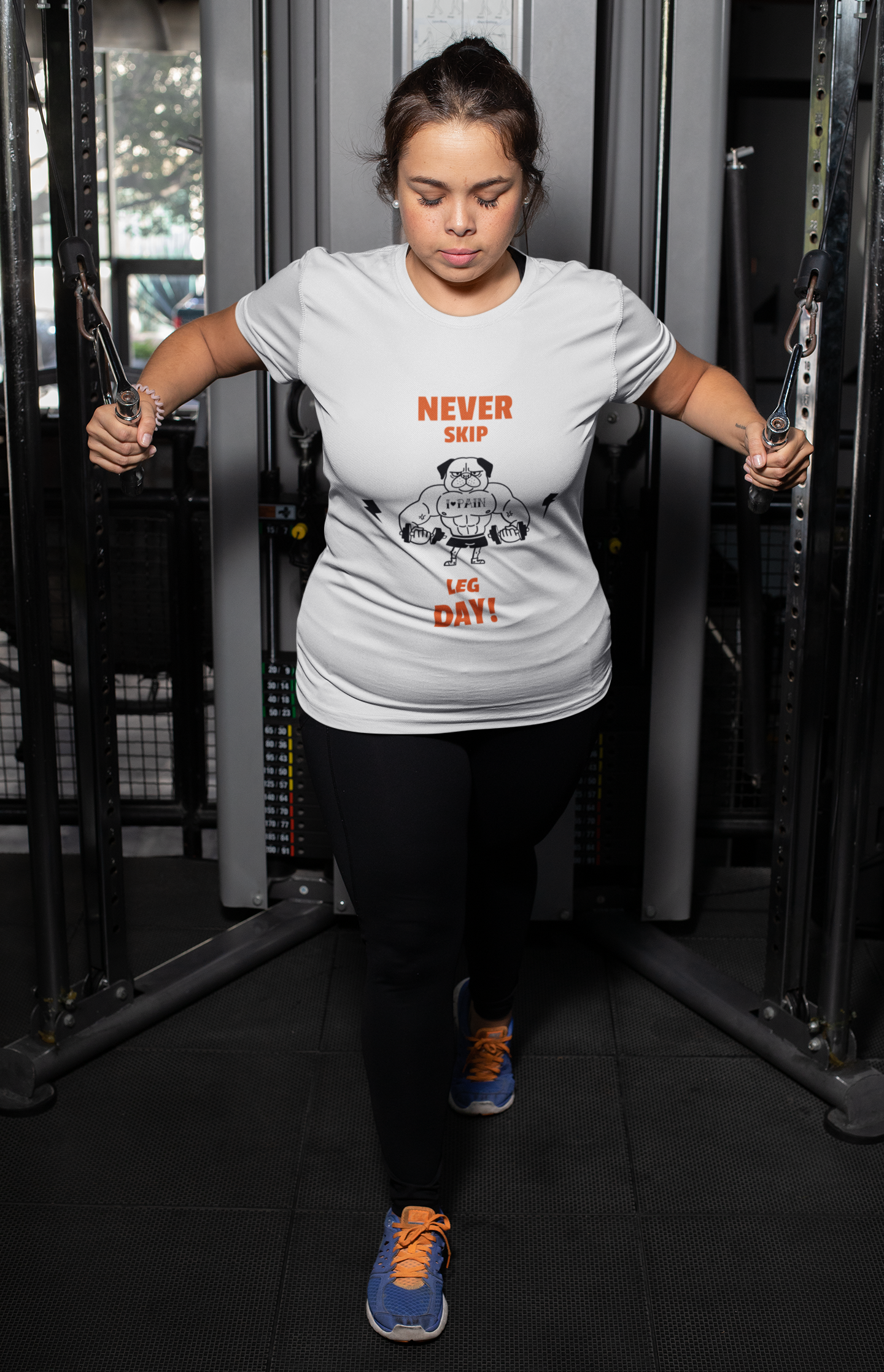 Never skip leg day White Unisex T-Shirt