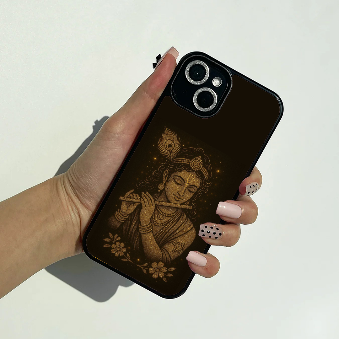 Shri Krishna Art Glass case