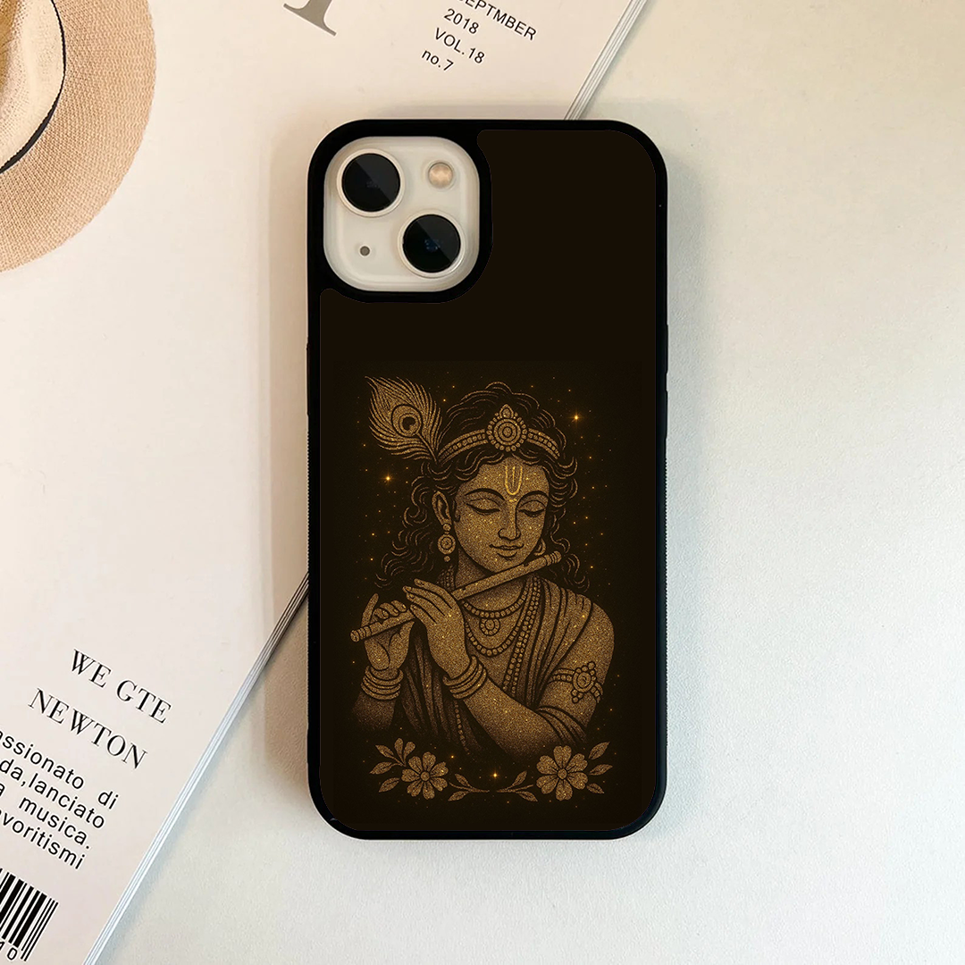 Shri Krishna Art Glass case