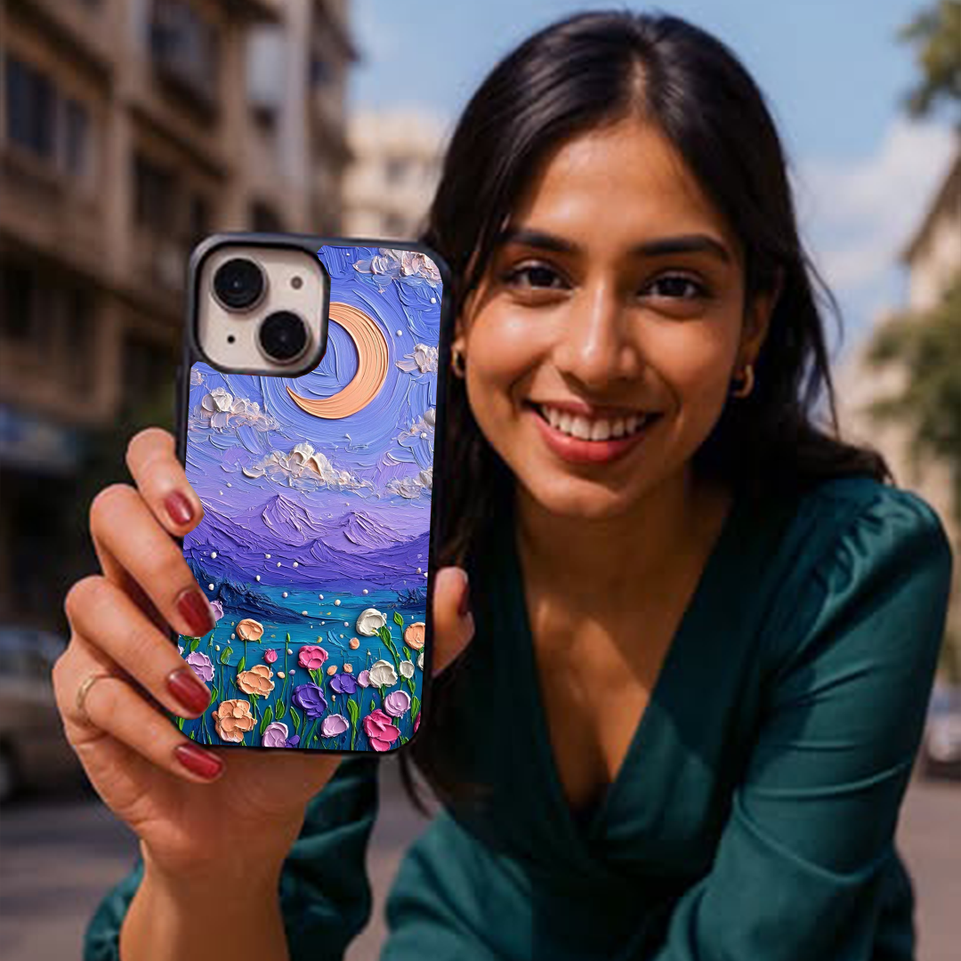 Moonlit Garden Art Glass case