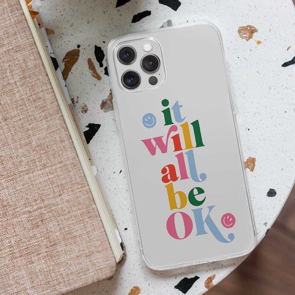 It Will All Be Ok Transparent Silicone case