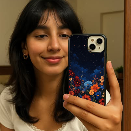 Whimsy Night Bloom Printed Phone Cover