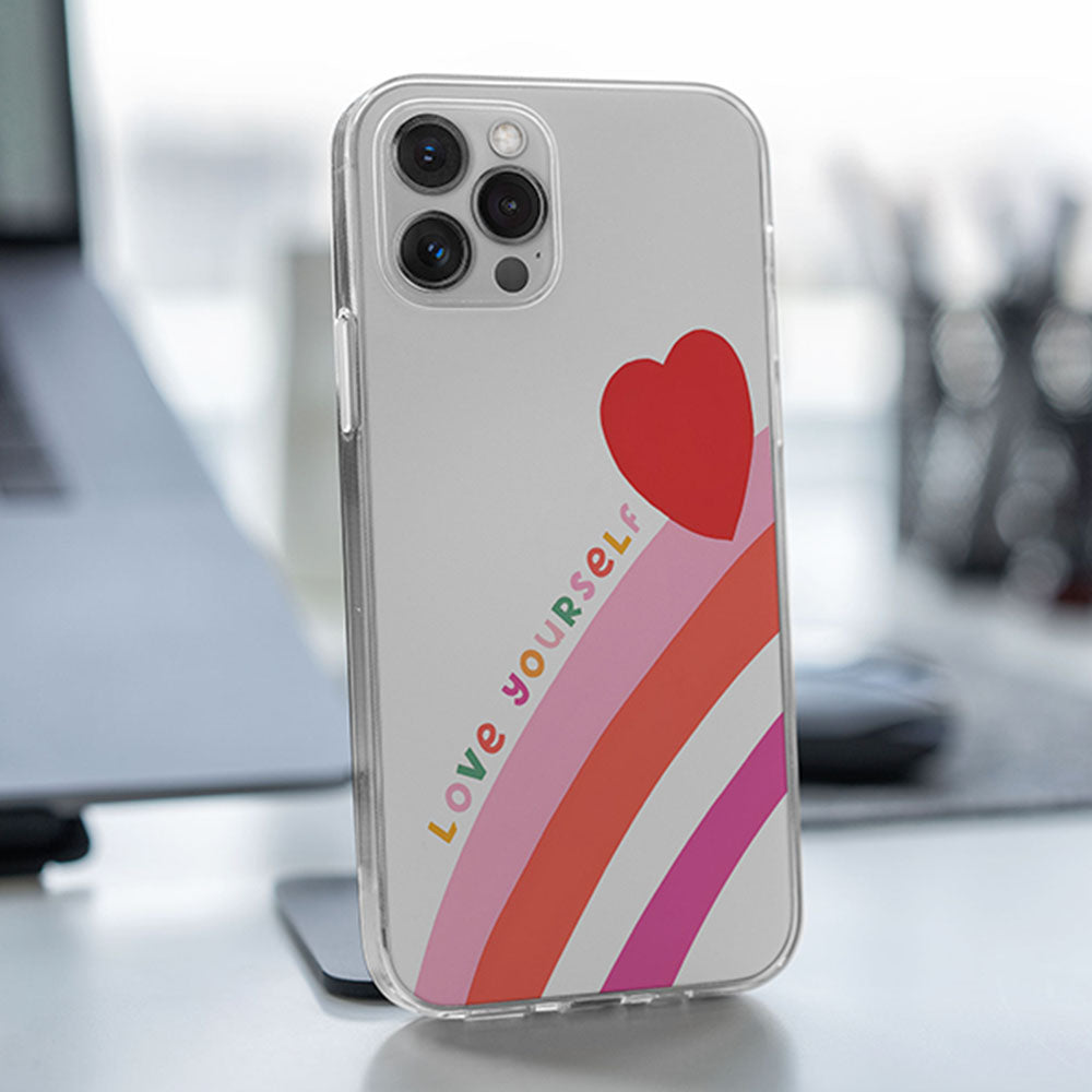 Love Yourself Transparent Silicone case